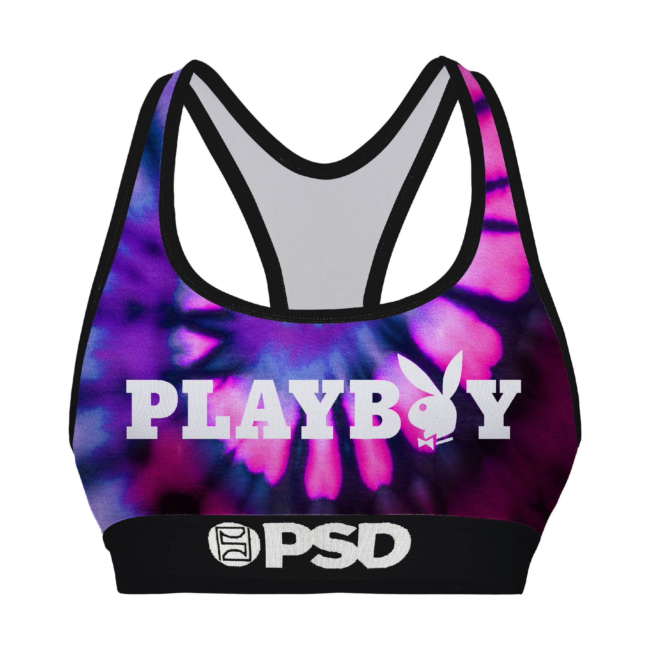Playboy Tie Dye Spiral PSD Sports Bra