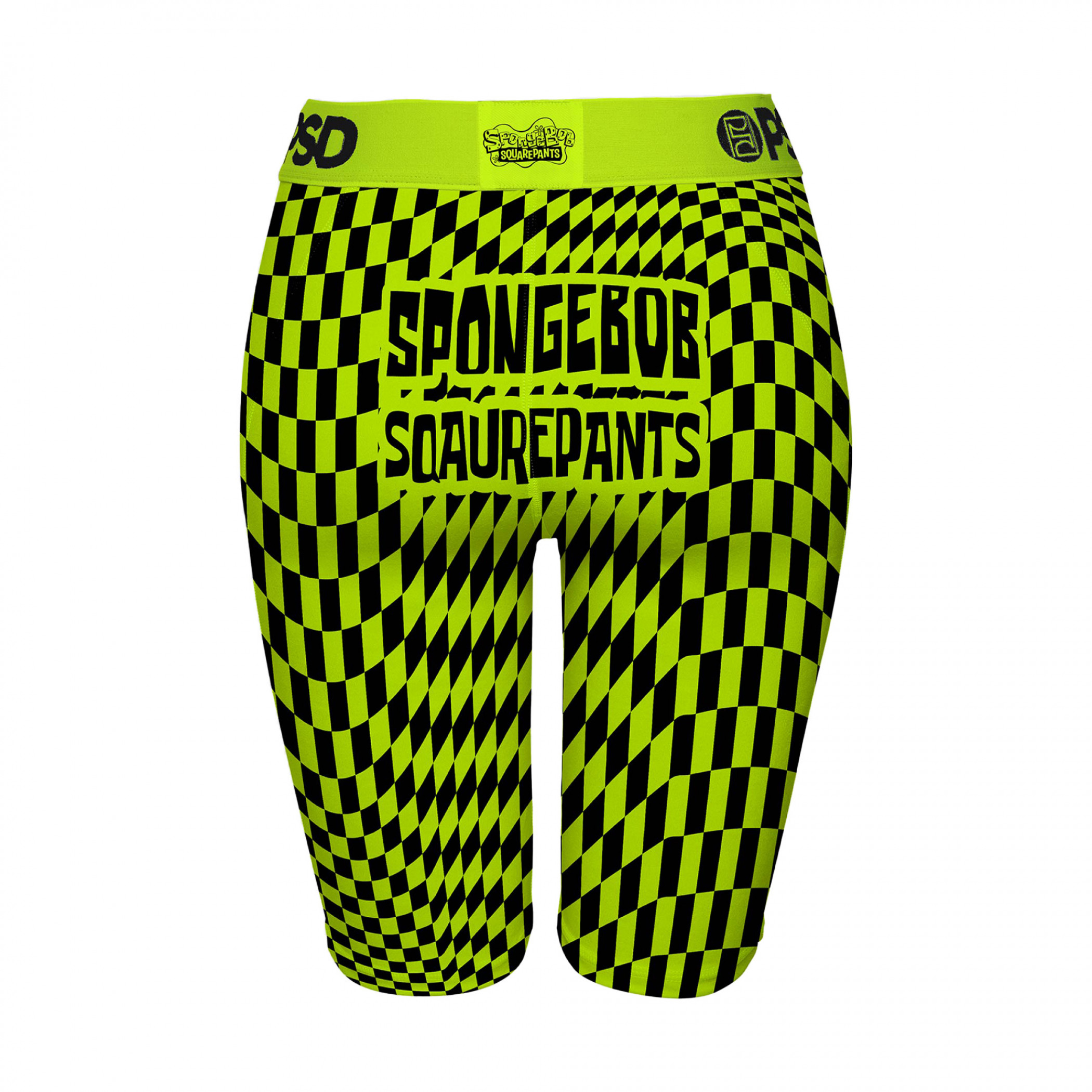 SpongeBob SquarePants It's Lit Checker Print PSD Workout Shorts