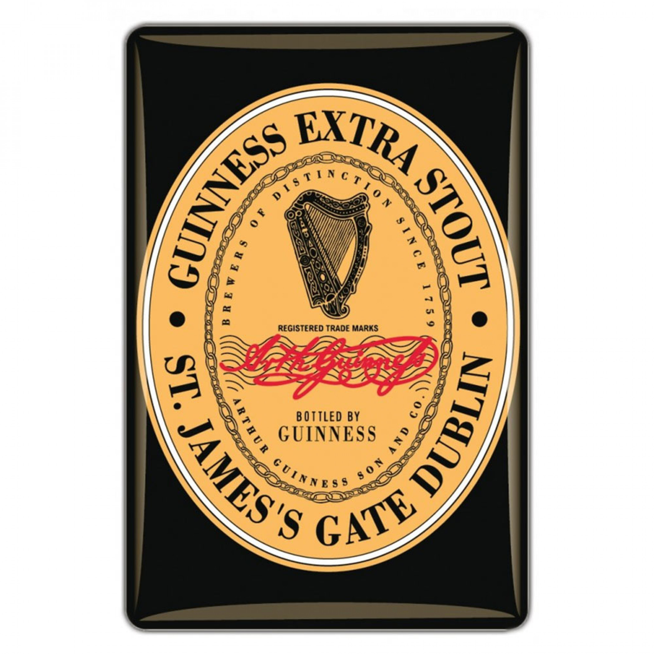 Guinness Extra Stout Heritage Label Magnet