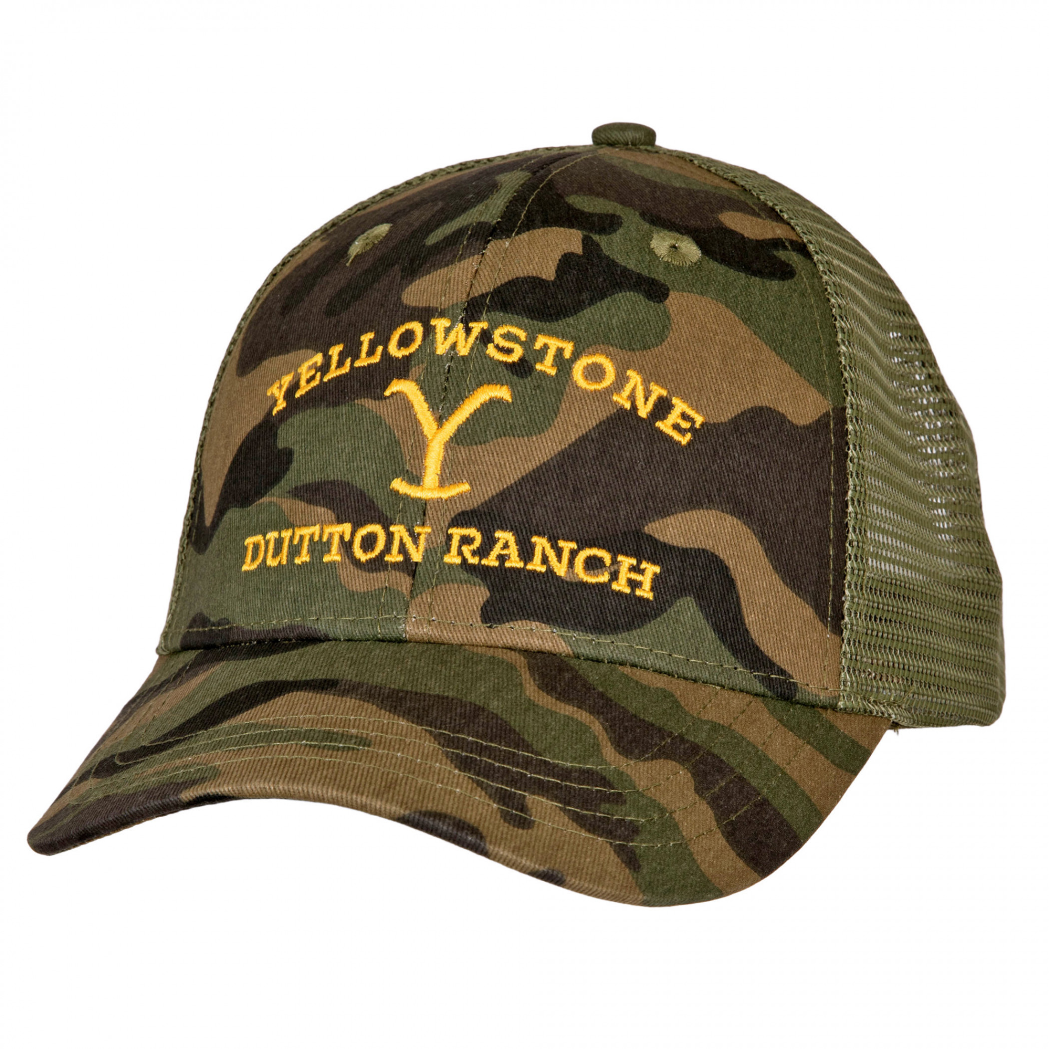 Yellowstone Dutton Ranch Camo Adjustable Trucker Hat