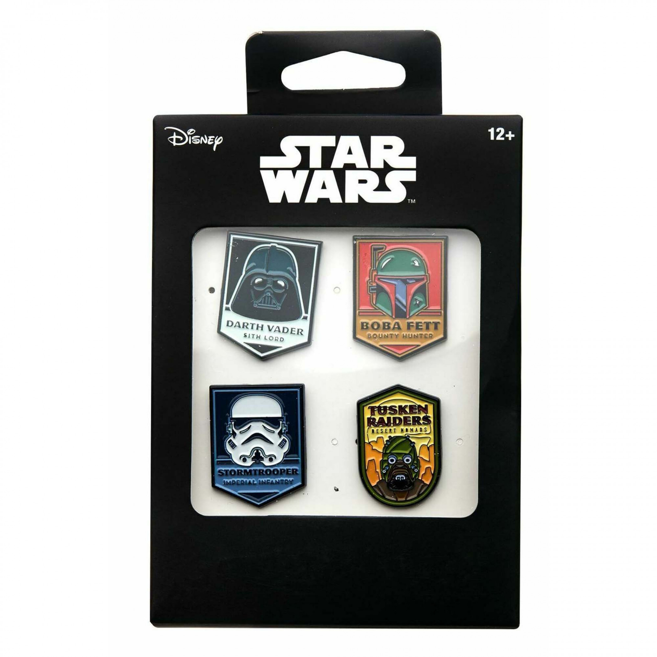 Star Wars Character Icons 4-Piece Enamel Pin Set