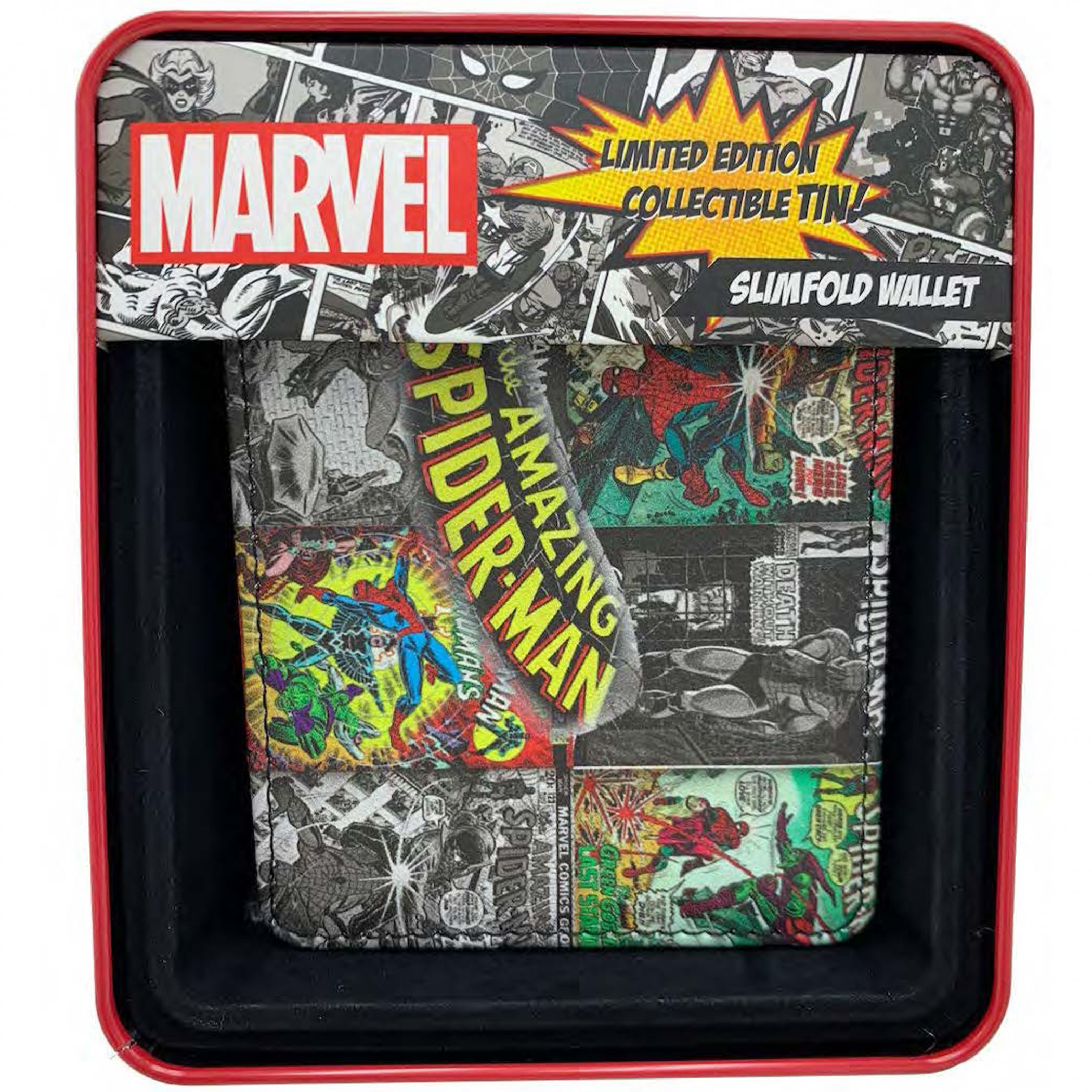 Spider-Man Classic Comic Book Covers Bifold Wallet