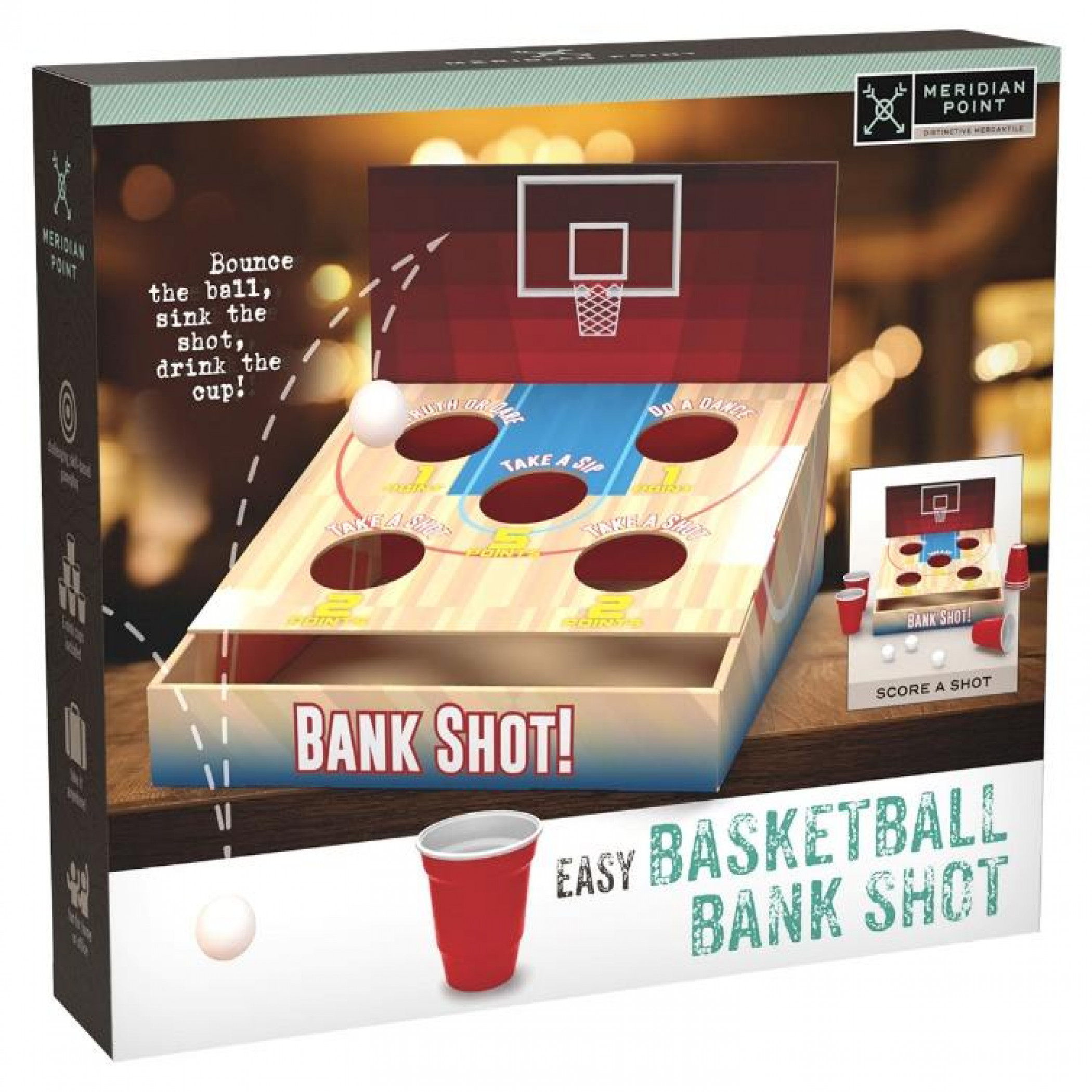 Basketball Bank Shot Drinking Game
