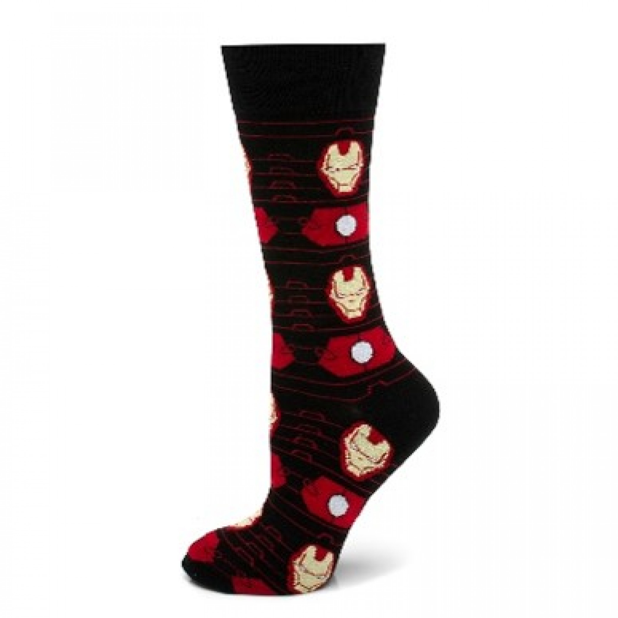 Iron Man Suit Striped Dress Socks