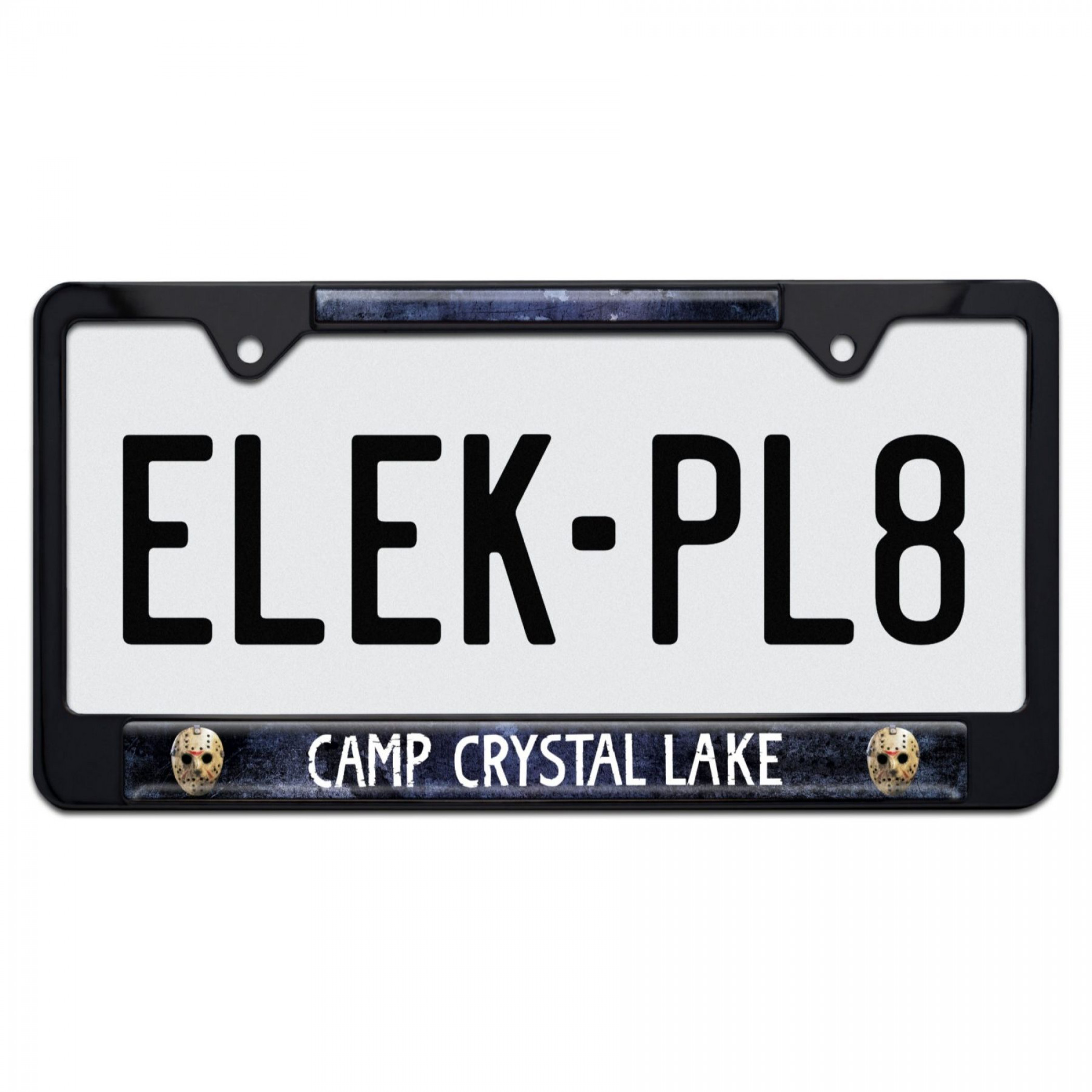 Friday the 13th Camp Crystal Lake License Plate Frame by Elektroplate