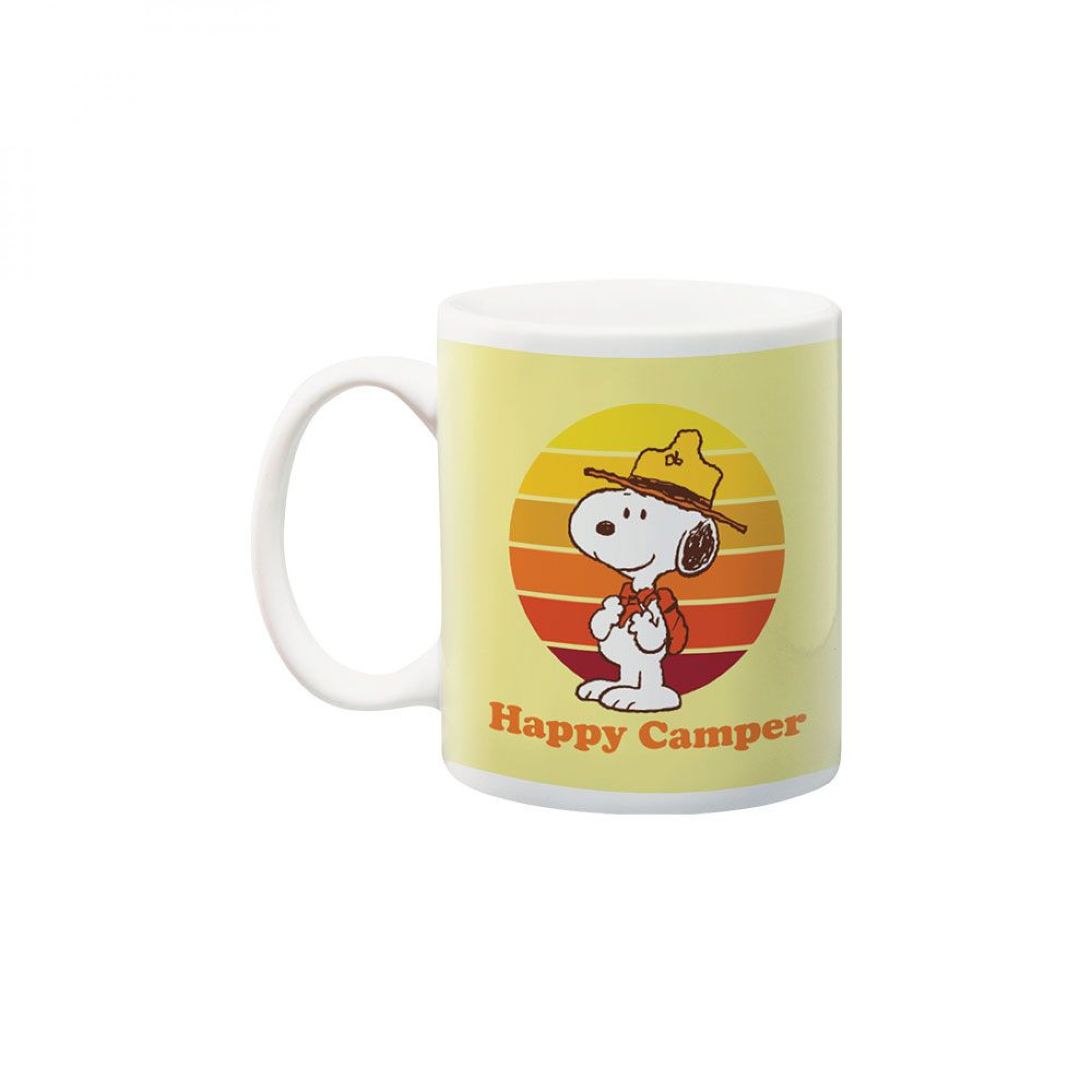 Peanuts Beagle Scouts Happy Camper Retro Gradient 11oz Ceramic Mug