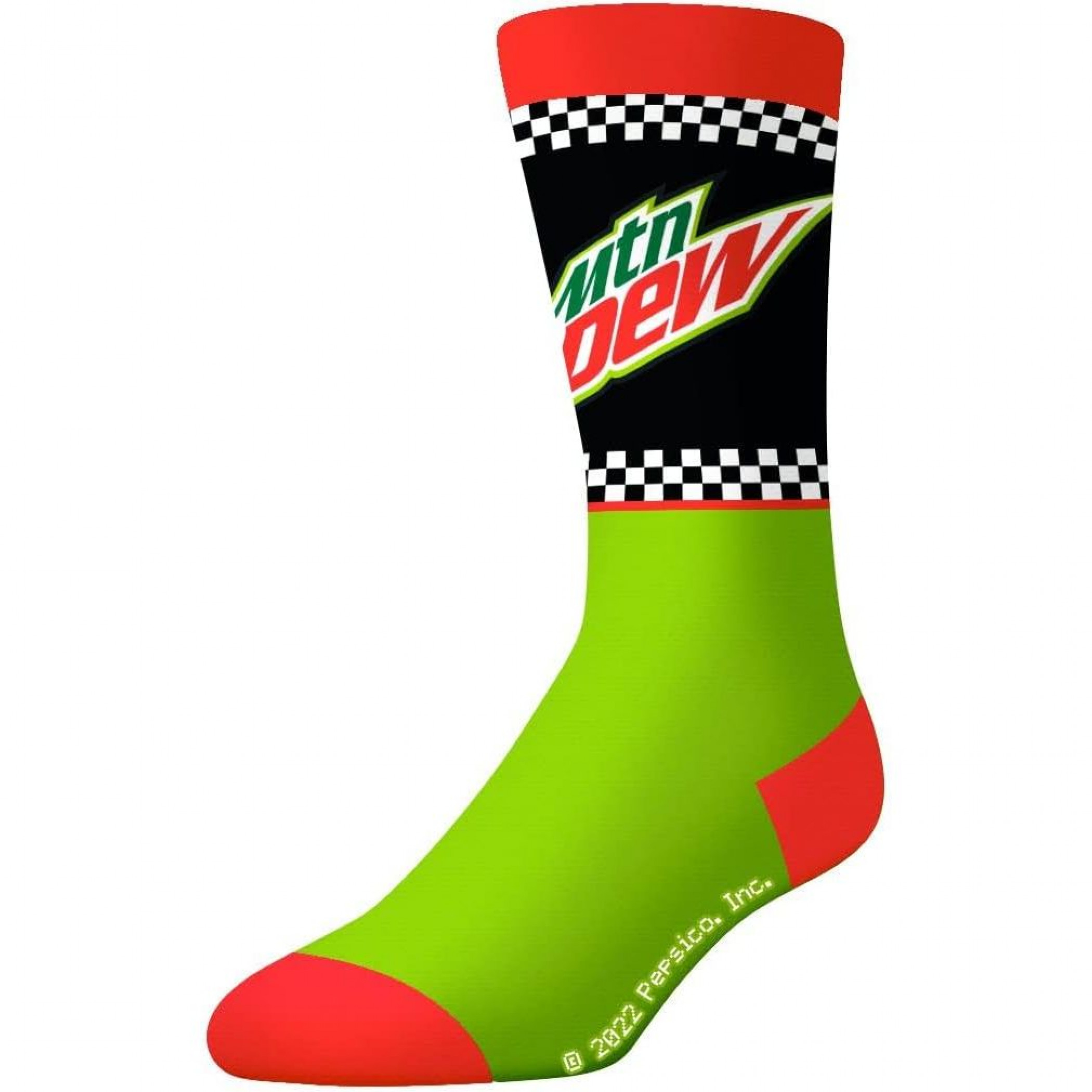 Mountain Dew Assorted Logos 3-Pack Crew Socks