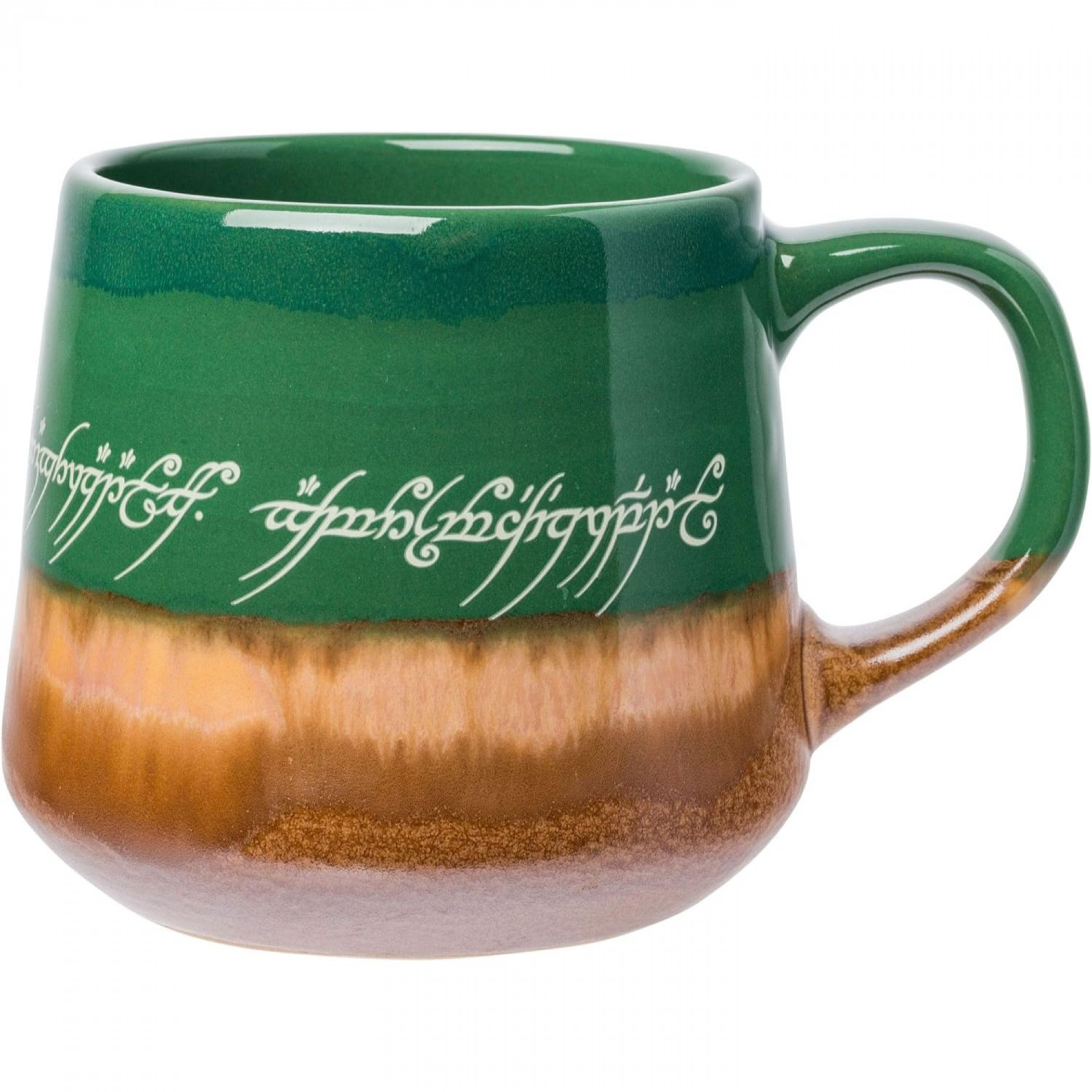 Lord of The Rings Elven Text High Gloss 18oz Tapered Pottery Mug