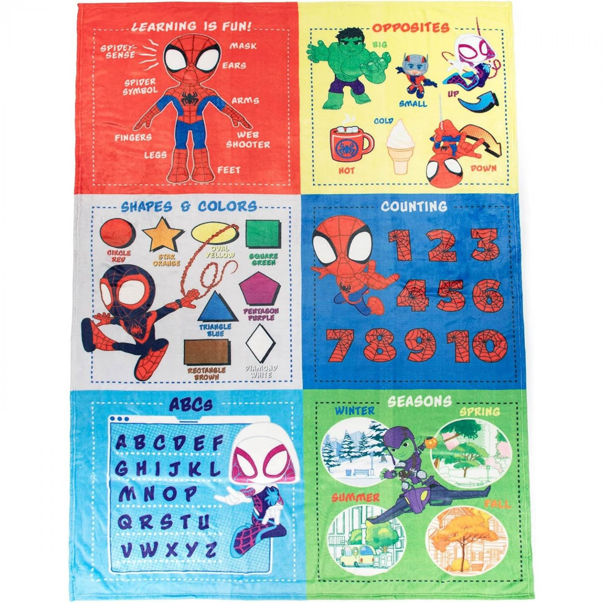 Spidey and His Amazing Friends Learning Blanket