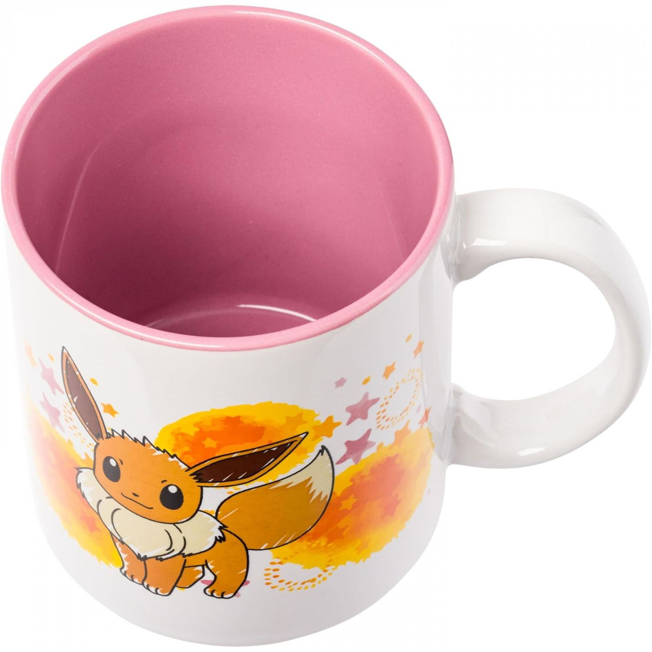 Pokemon Eevee Star Splatter 20oz Ceramic Camper Mug