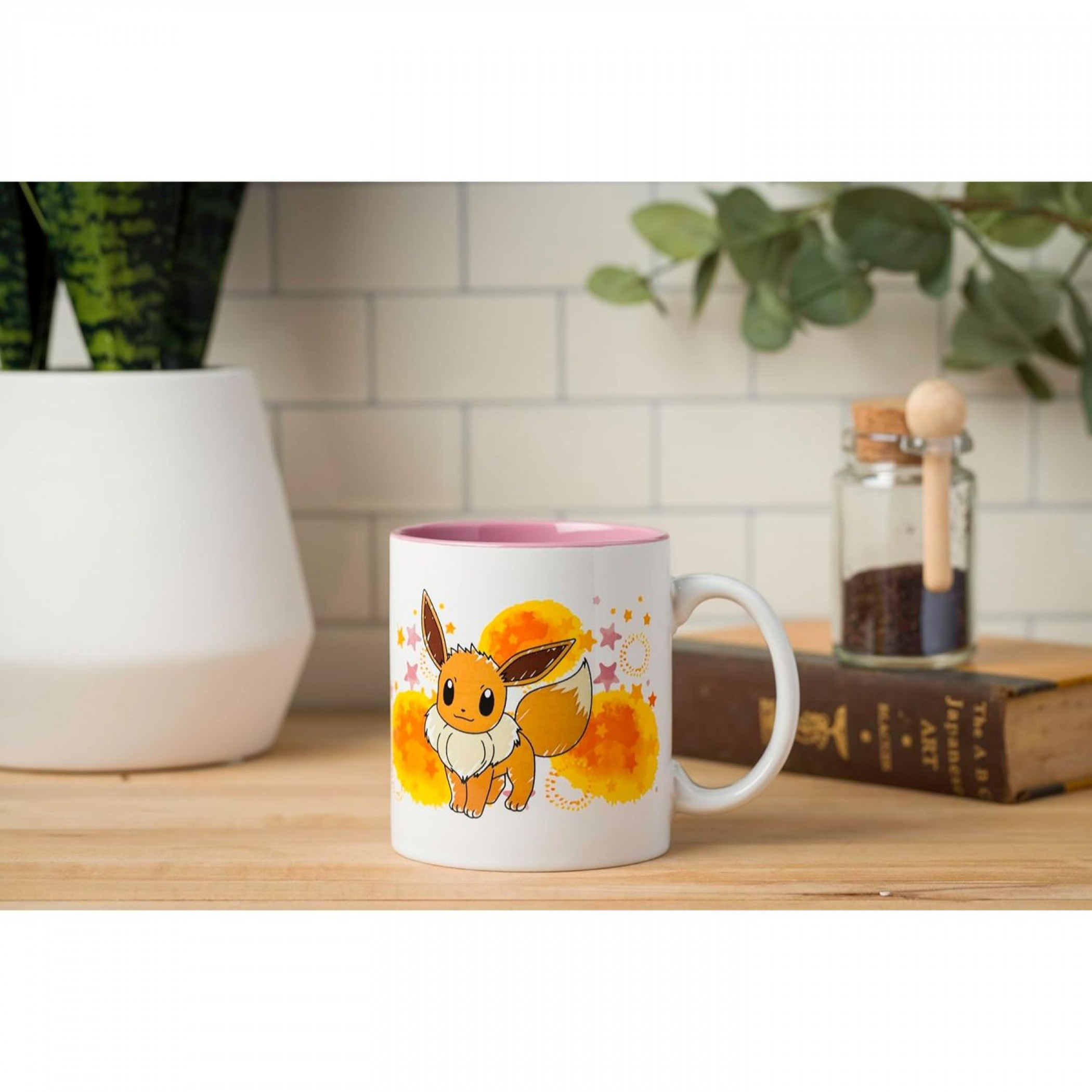 Pokemon Eevee Star Splatter 20oz Ceramic Camper Mug