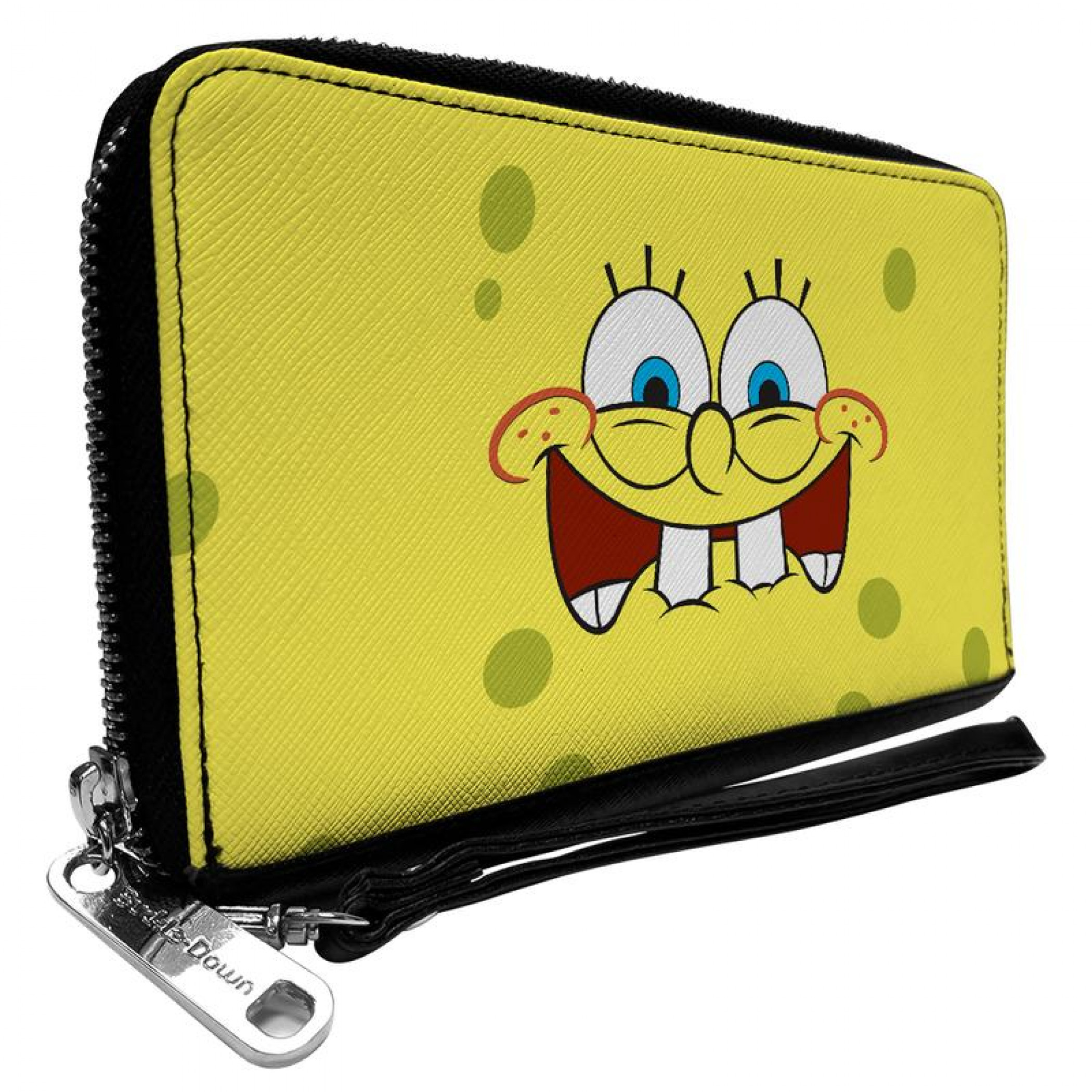 SpongeBob SquarePants Biting Lip Zip Around Rectangle Wallet