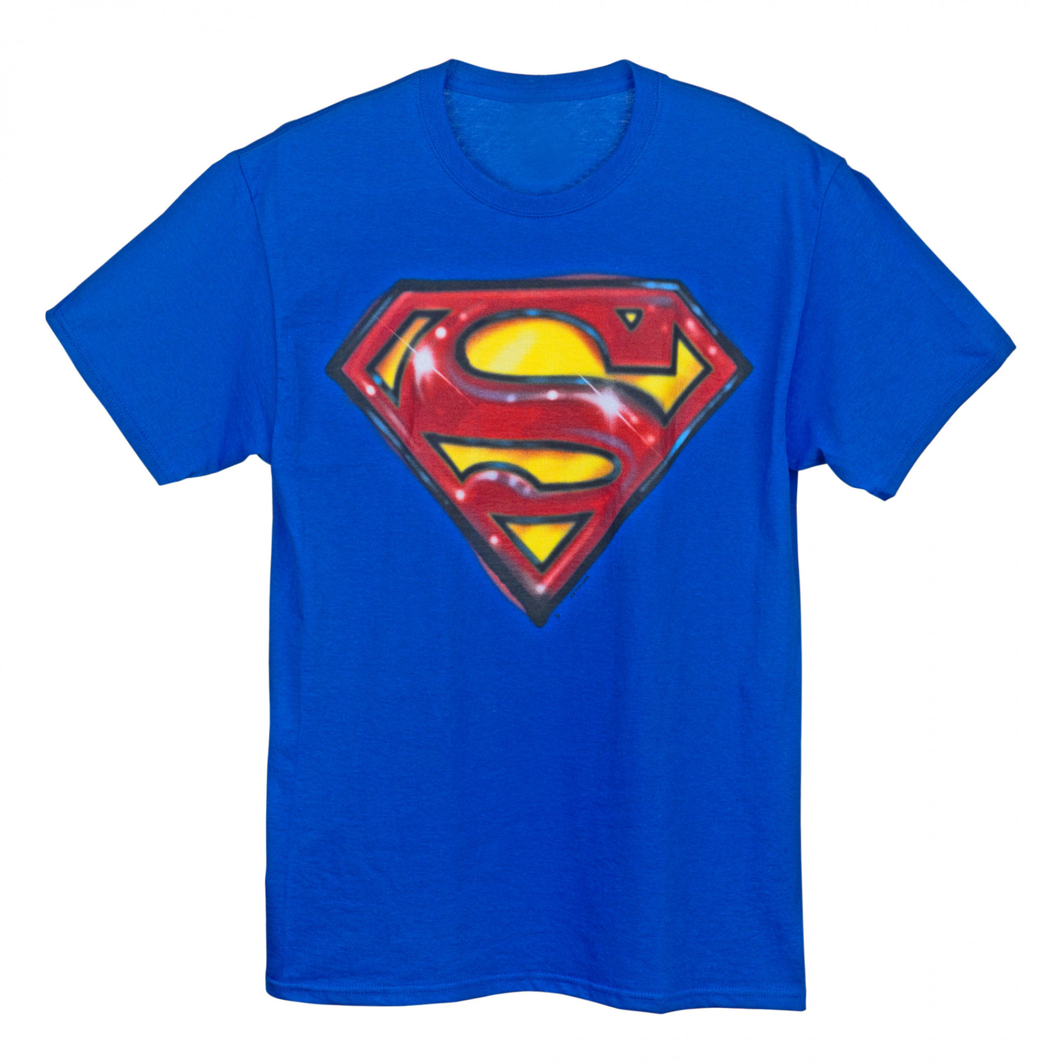 DC Comics Superman 80's Airbrush Stylized Logo T-Shirt