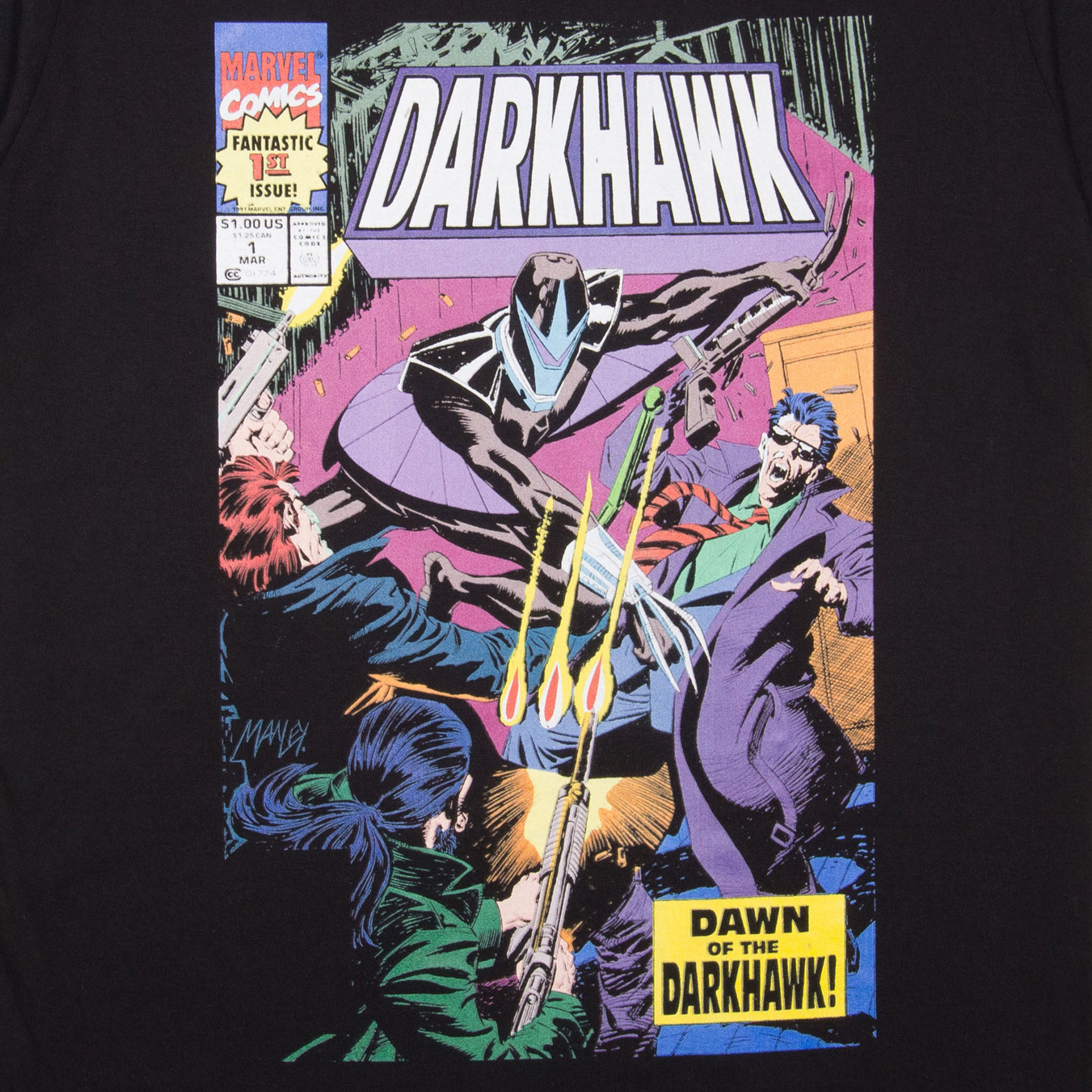 Darkhawk #1 Issue Marvel Comic Cover T-Shirt