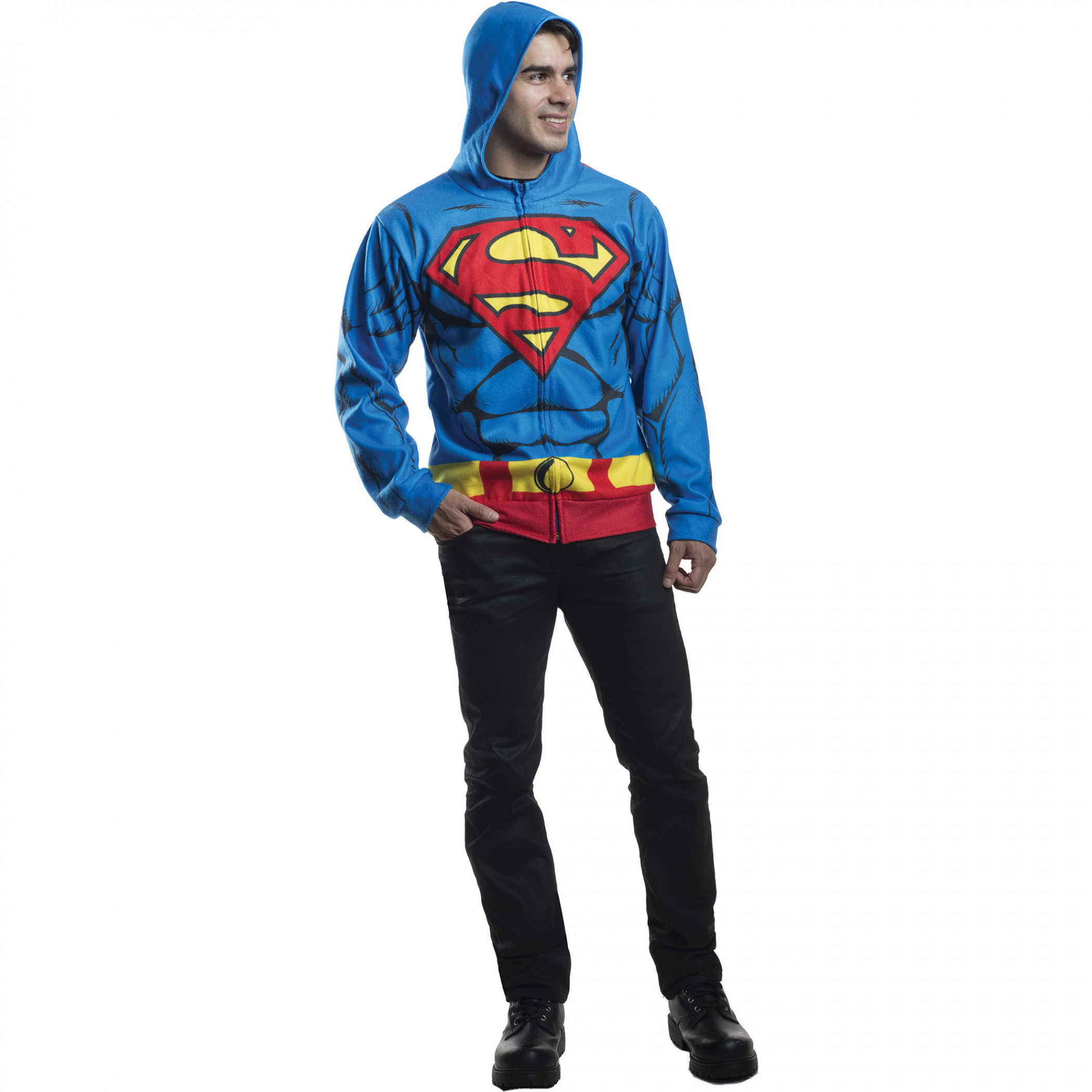 Superman Suit Costume Hoodie