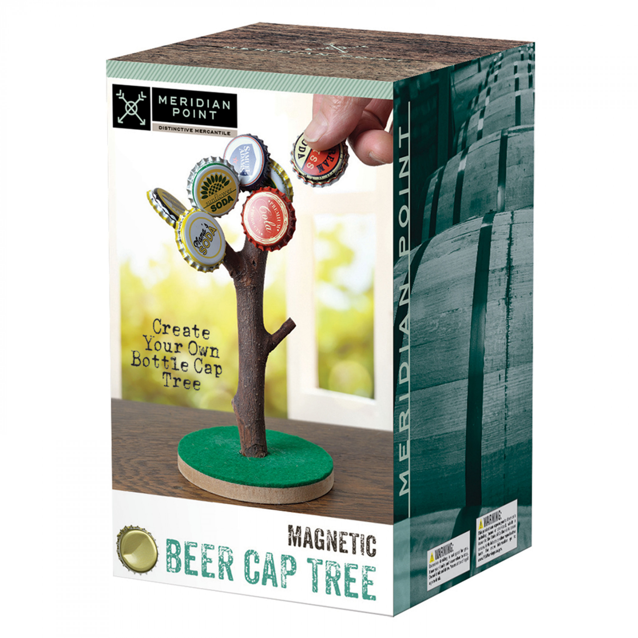 Magnetic Beer Bottle Cap Tree