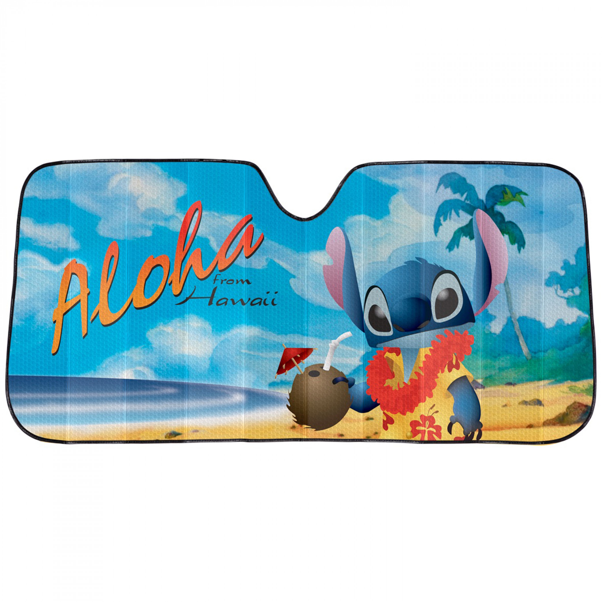 Lilo and Stitch Aloha Accordion Car Sunshade