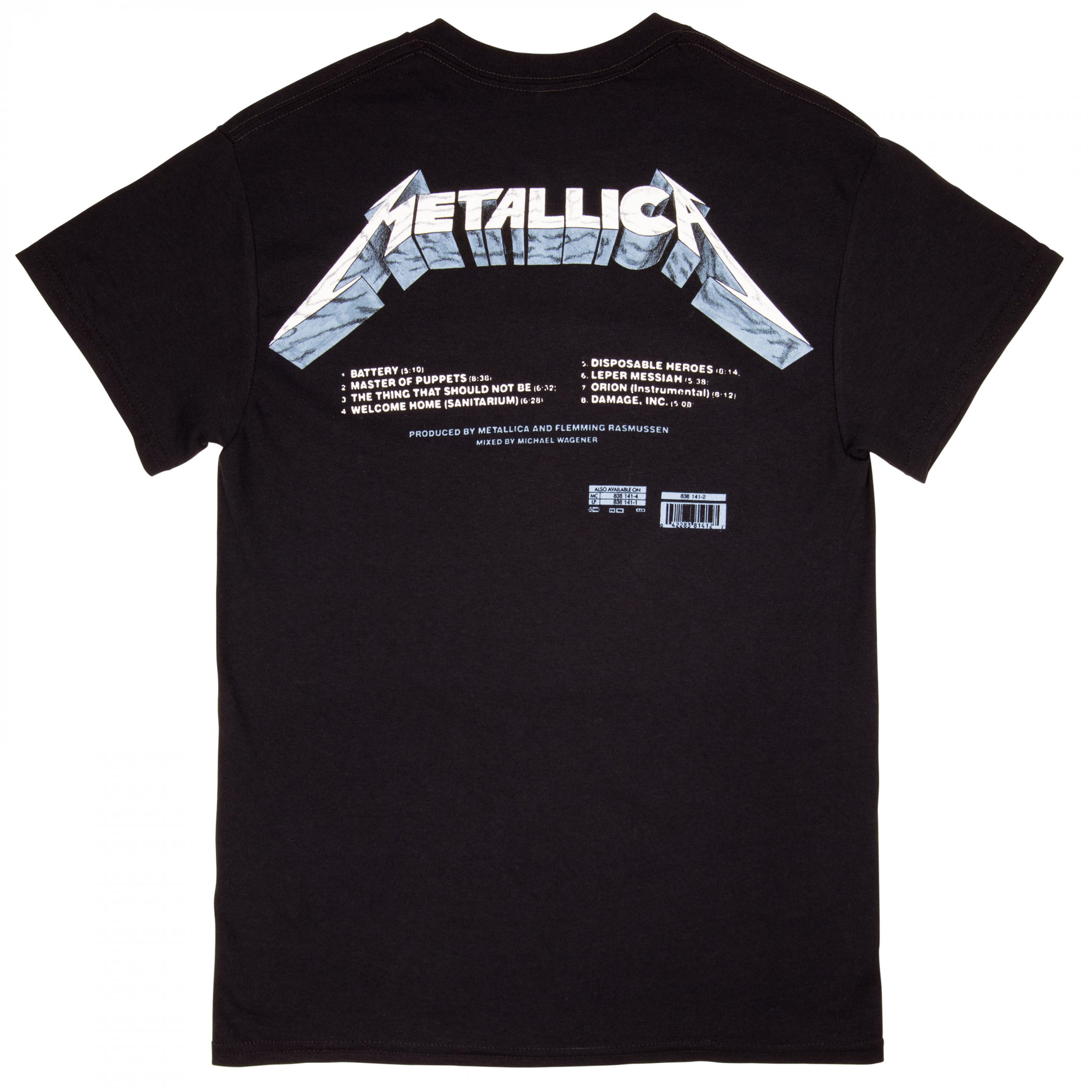 Metallica Master of Puppets Track Listing T-Shirt