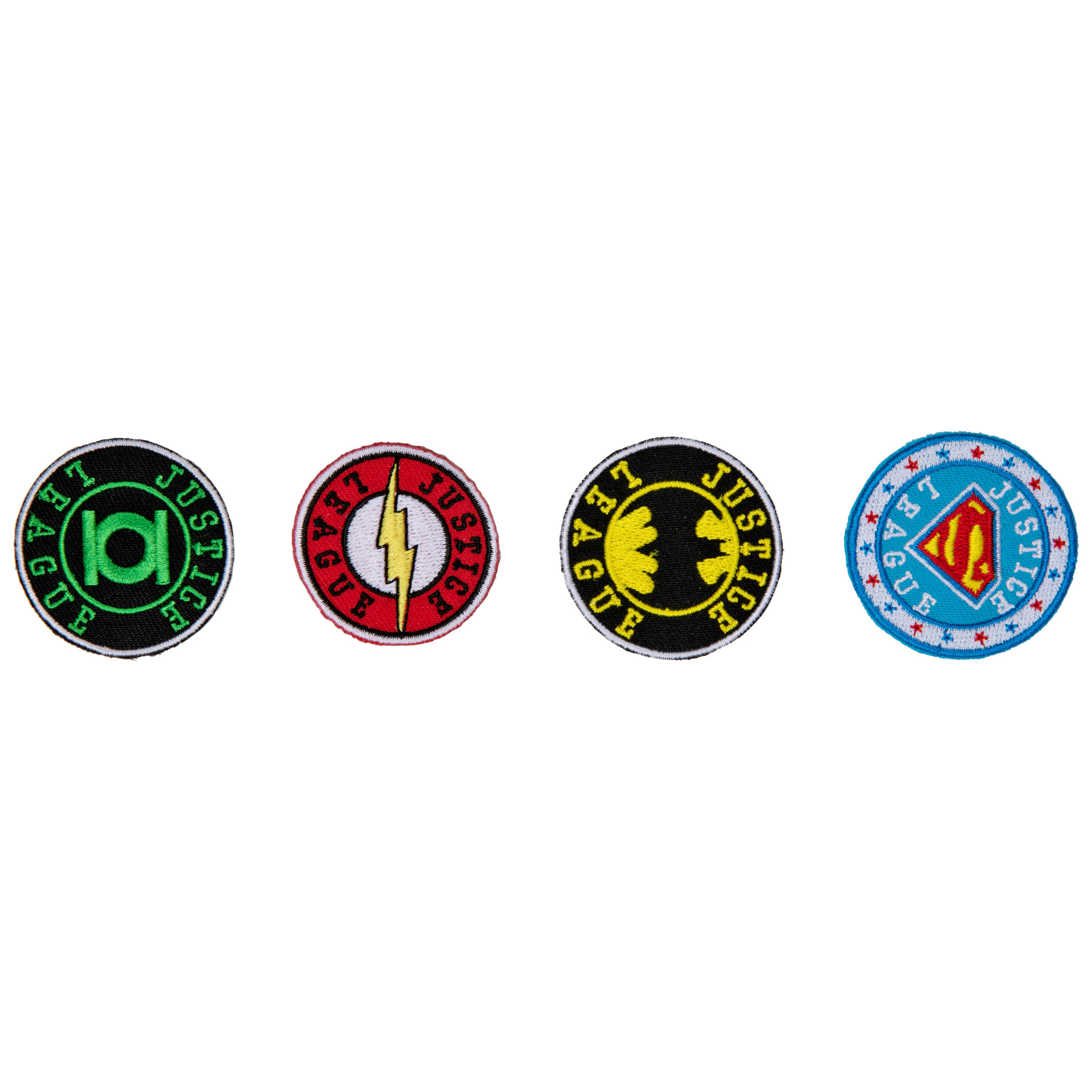 DC Comics Justice League Emblems Assorted 4-Count Mini Patches