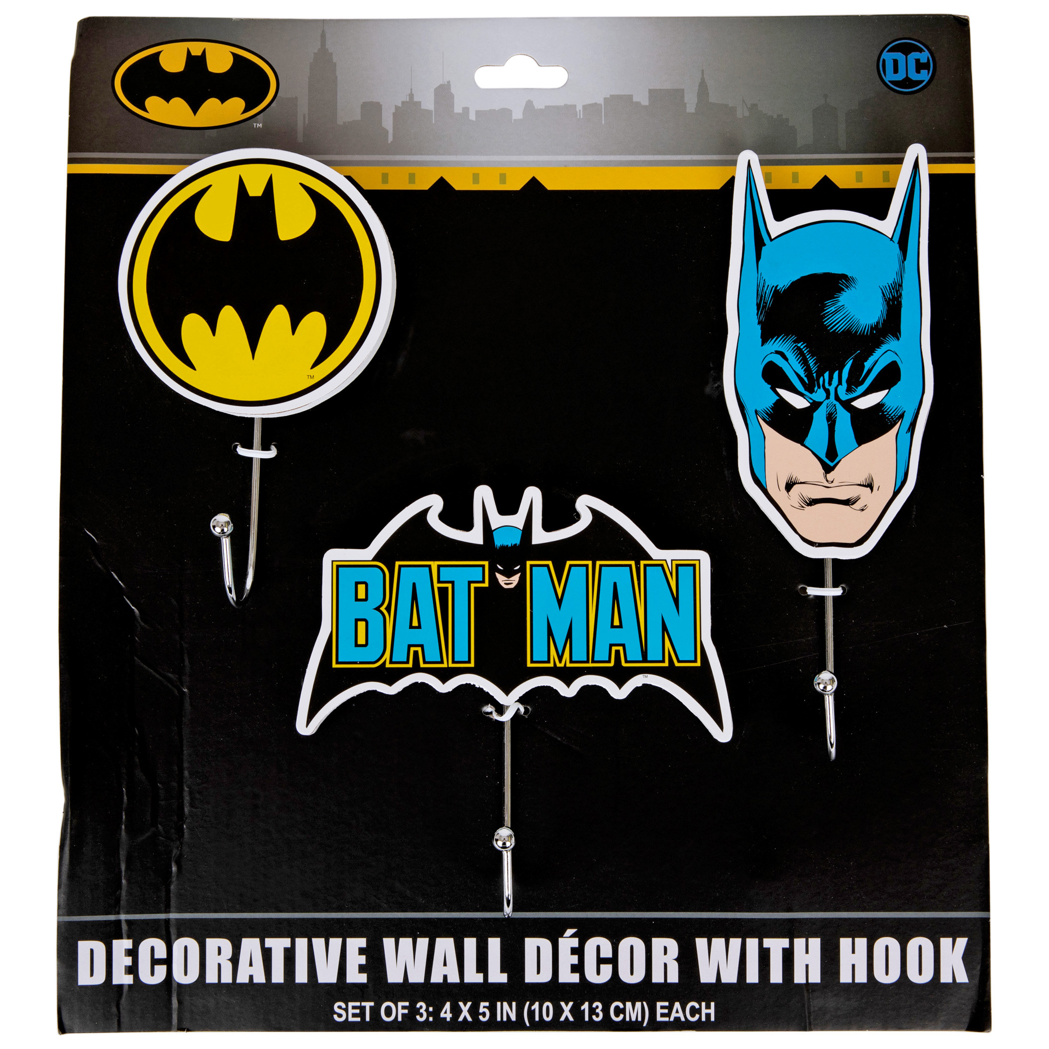 Batman 3-Piece Wall Hook Set