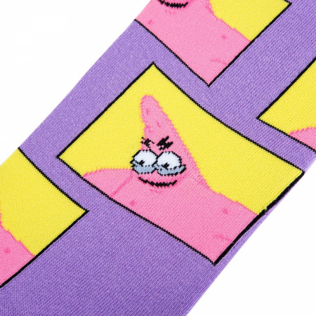 SpongeBob SquarePants Savage Patrick Star Meme Face Crew Socks