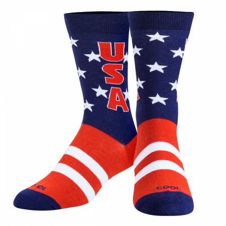 USA Stars and Stripes Crew Socks