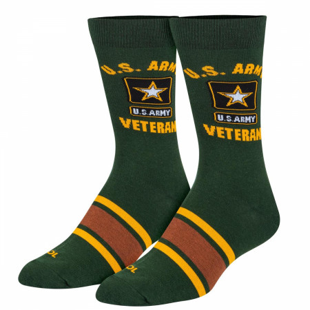 U.S Army Veteran Striped Crew Socks
