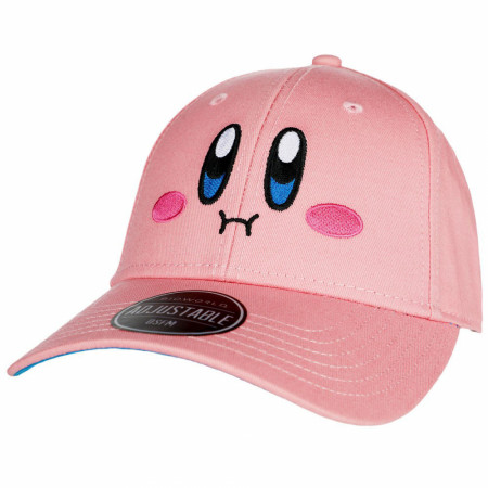 Kirby Big Face Embroidered Pre-Curved Snapback Hat