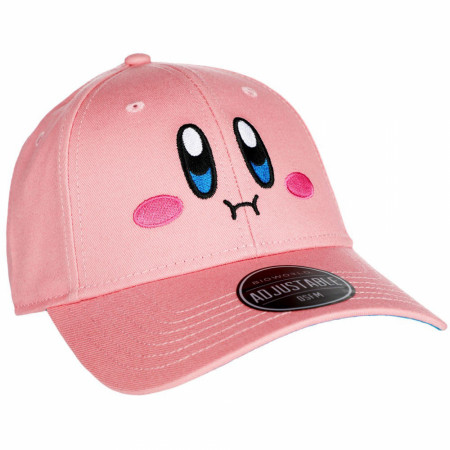 Kirby Big Face Embroidered Pre-Curved Snapback Hat
