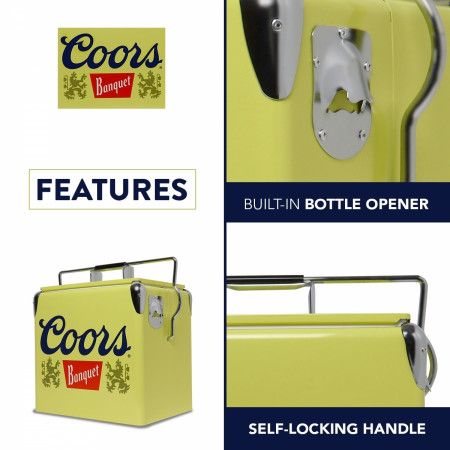 Coors Light® 13L Retro Ice Chest Cooler with Bottle Opener