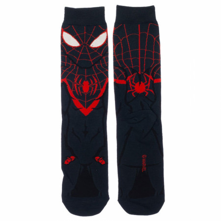 Miles Morales Spider-Man 360 Character Crew Socks