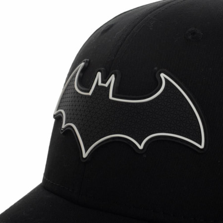 Batman Bat Symbol DC Comics Rubber Weld Flex Fit Hat