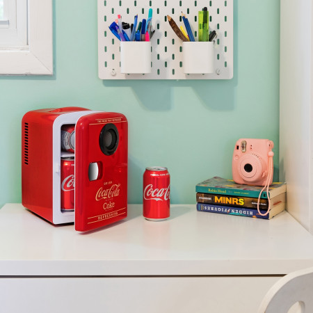 Coca-Cola® Mini Fridge/Warmer with Bluetooth® Speaker 6 Can