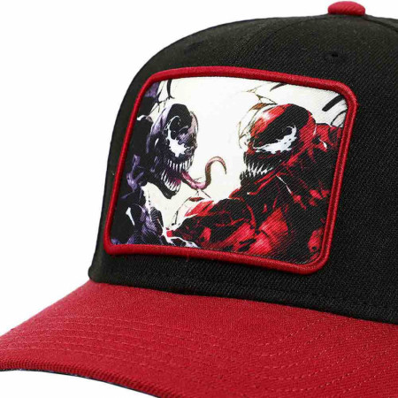 Marvel Comics Classic Venom vs Carnage Patch Pre-Curved Snapback Hat