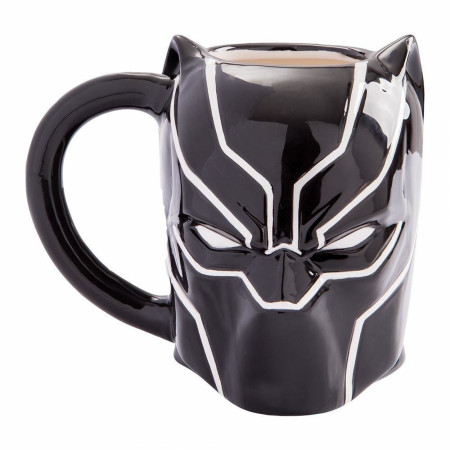 Black Panther Sculpted Character Ceramic Mug