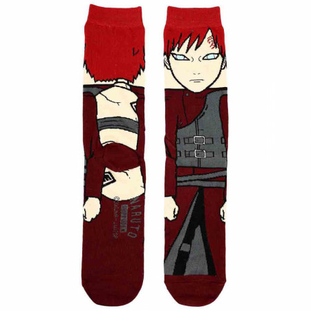 Naruto Shippuden Godaime Kazekage Gaara 360 Character Crew Socks