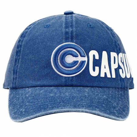 Dragon Ball Z Capsule Corp. Side Logo Pigment Dye Adjustable Hat