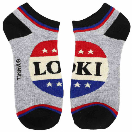 Marvel Studios Loki Series Political Campaign Ankle Socks 5-Pack