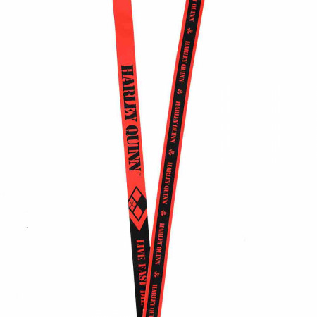 DC Comics Suicide Squad Harley Quinn Live Fast Die Clown Lanyard