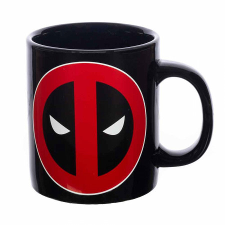 Deadpool Card Black Ceramic Mug