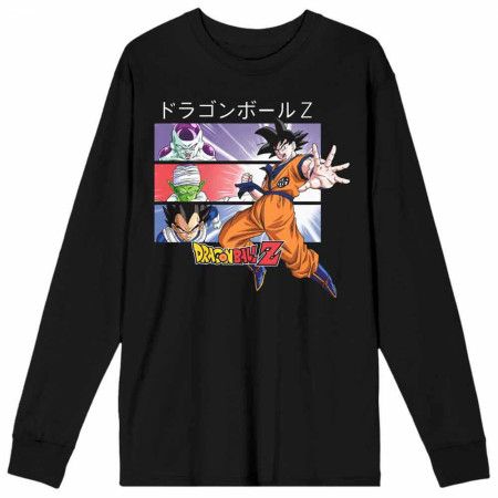 Dragon Ball Z Character Panel Long Sleeve Shirt