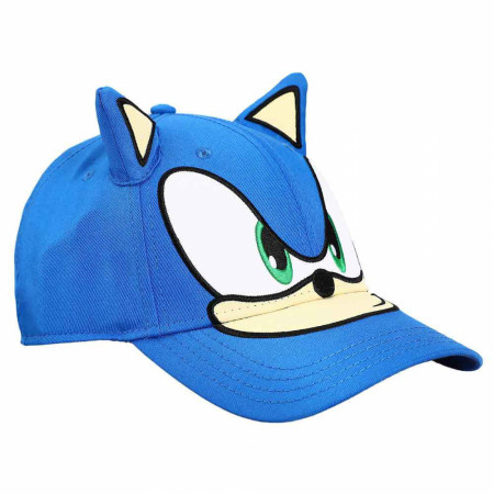 Sonic The Hedgehog 3D Cosplay Strapback Hat with Ears