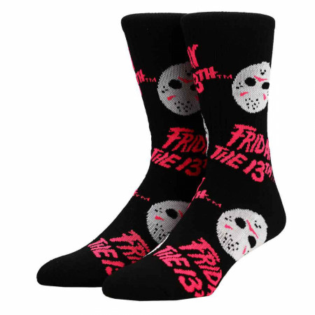 Friday the 13th Black Light Crew Socks