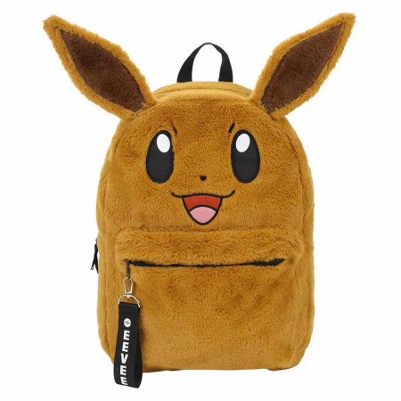 Pokemon Eevee 3D Faux Fur Laptop Backpack