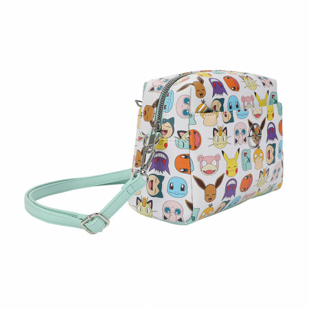 Pokemon Faces Crossbody Bag with Removable Strap