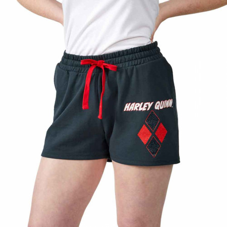 Harley Quinn Logo Sweat Shorts