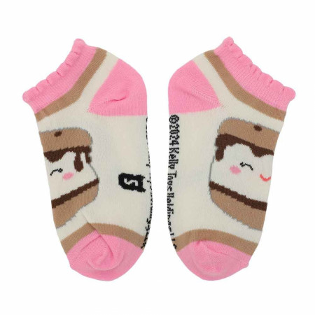 Squishmallows Mixed Characters Girls Ankle Socks 6-Pack