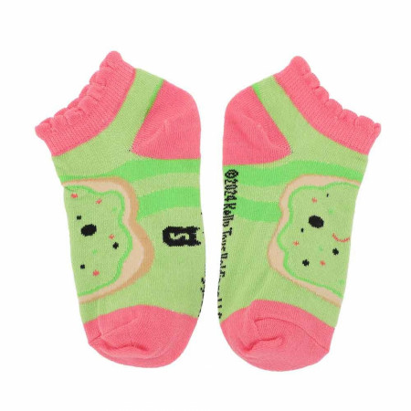 Squishmallows Mixed Characters Girls Ankle Socks 6-Pack