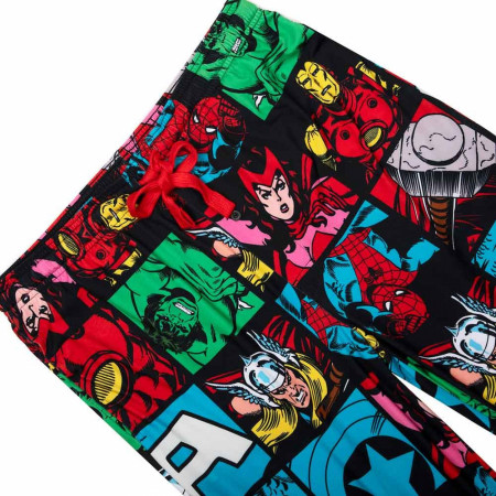 Marvel Brick Logo and Classic Avengers Art Loungewear Set