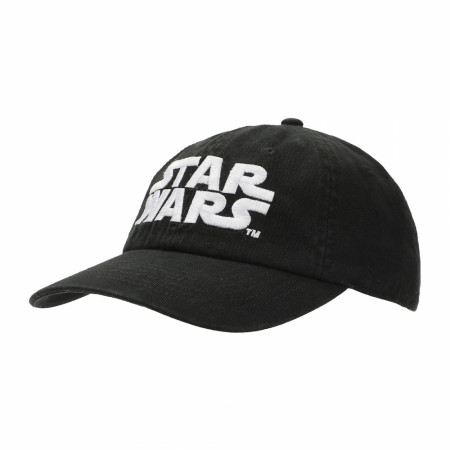 Star Wars Title Logo Embroidered Snapback Hat